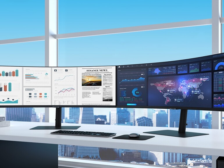 Gleich zwei Samsung S34A650 nebeneinander