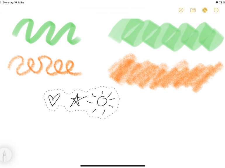 Dank der Sitzung kann ich nun besser denn je mit dem Apple Pencil umgehen.