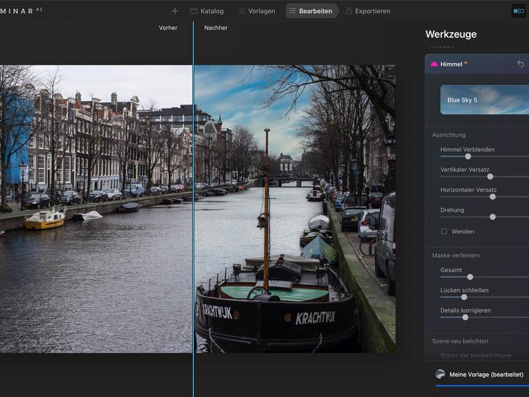 Ergebnis mit Luminar AI