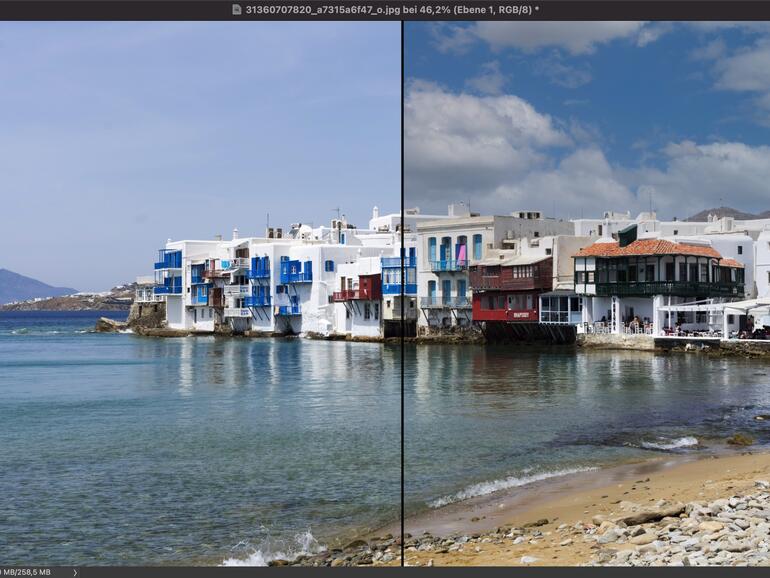 Ergebnis mit Photoshop 2021