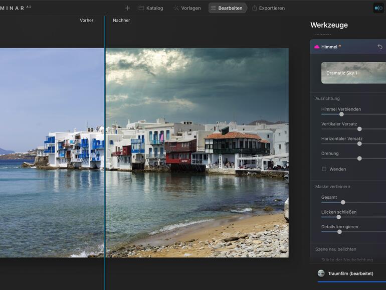Ergebnis mit Luminar AI