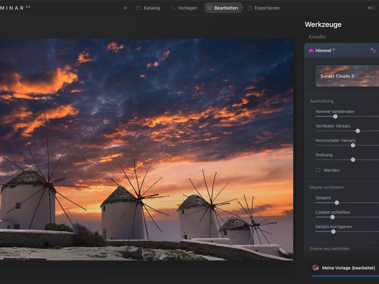 Ergebnis mit Luminar AI