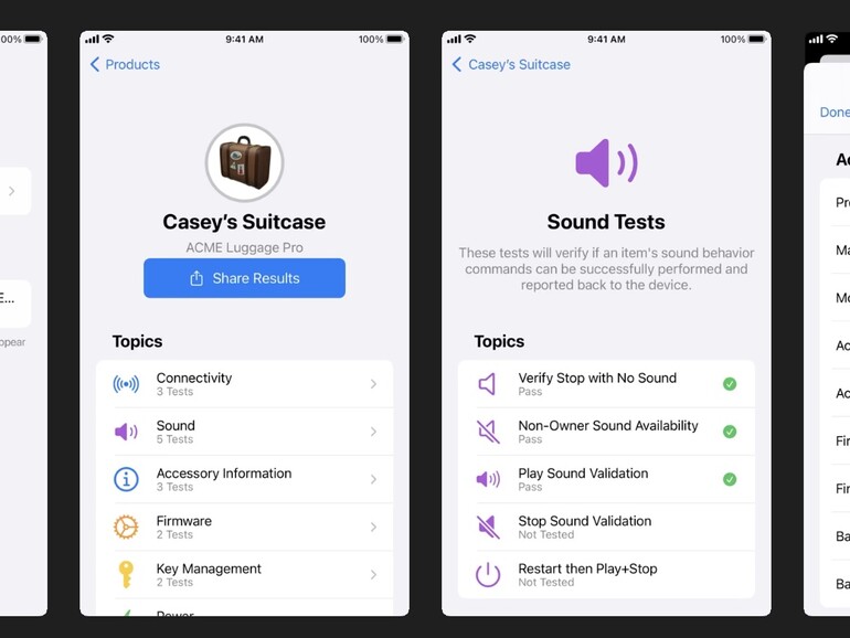 Screenshot Find my Certification
