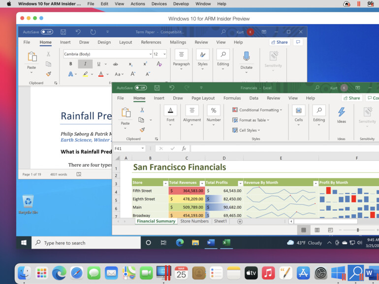 Windows 10 for ARM Insider Preview unter Parallels auf M1-Mac