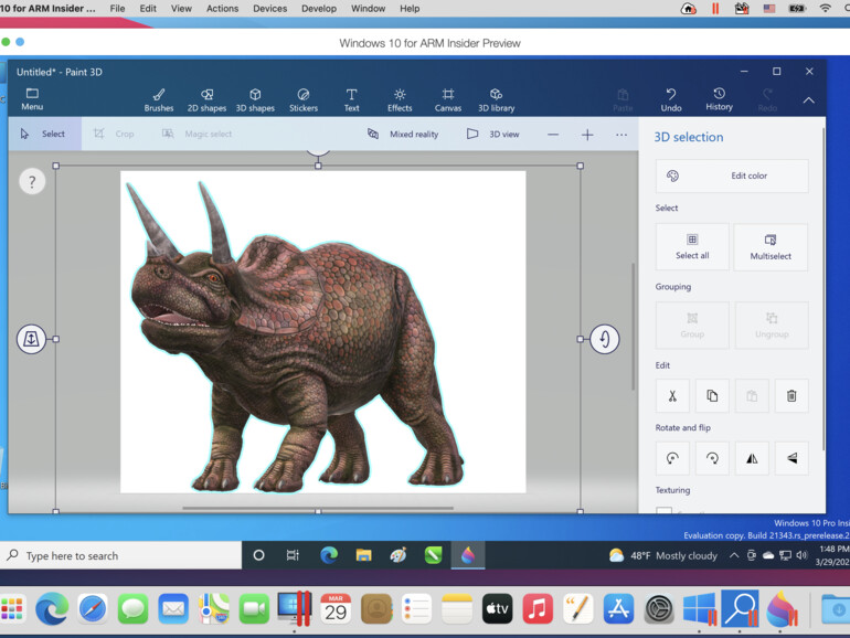 Windows 10 for ARM Insider Preview unter Parallels auf M1-Mac