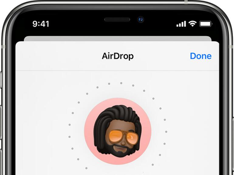 Airdrop auf einem iPhone