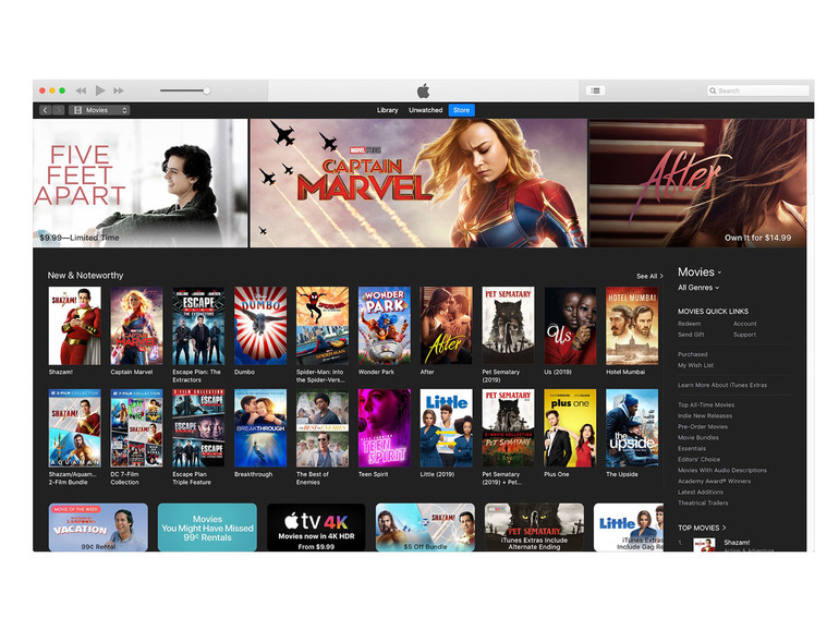 iTunes 12.9 Movie Store (2019)