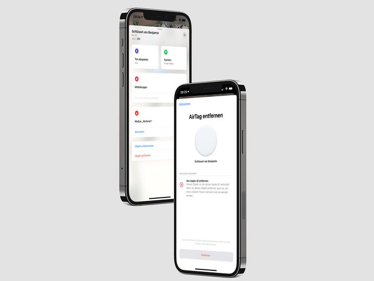 AirTags entfernen