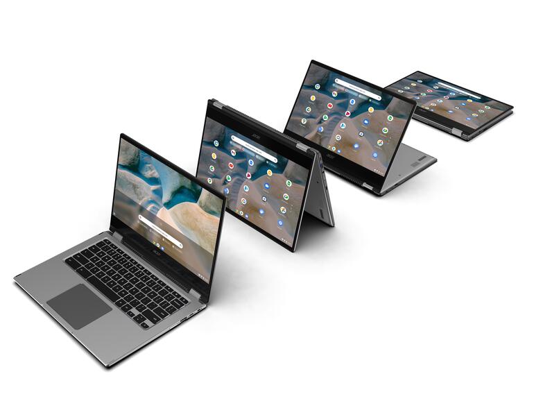 Acer platziert das Spin 514 als Mittelklassegerät für Business-Nutzerinnen und -Nutzer, das preislich aber auch für Privatanwender und Studierende erreichbar bleibt.