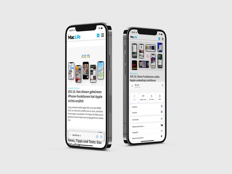 Neues Design für Safari in iOS 15