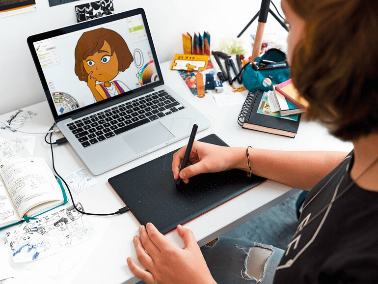 Direkte Verbindung ohne Treiberinstallation: Das One by Wacom liefert echtes Plug-and-Play.