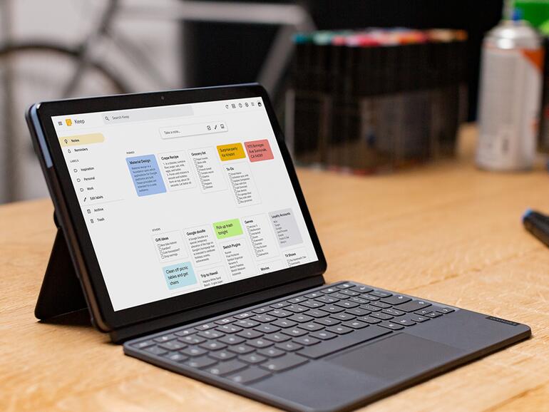 Die Webanwendung kommt in einer sympathischen Post-it-Optik daher.