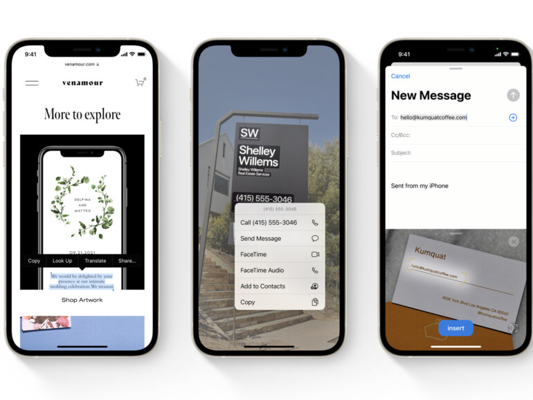 Texterkennung in iOS 15