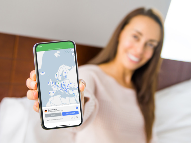 NordVPN begeistert mit pfeilschneller Geschwindigkeit, ausgezeichneter Streaming-Performance sowie sinnvollen Zusatzfunktionen.