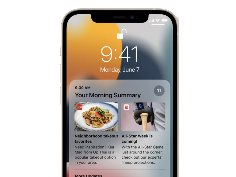 iOS 15 bringt ein neues Benachrichtigungssystem