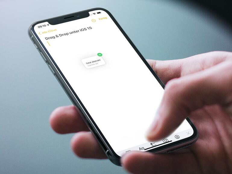 iOS 15 verbessert Drag and Drop