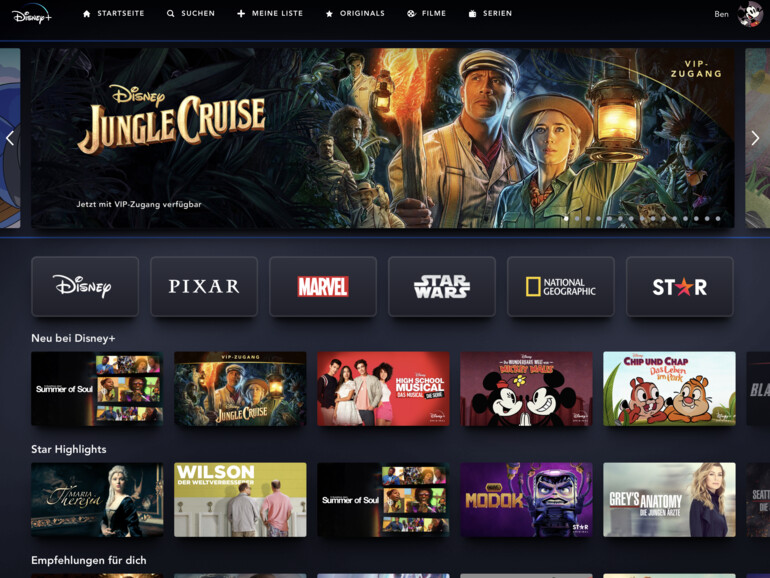 Disney+ Neuzugänge im August 2021