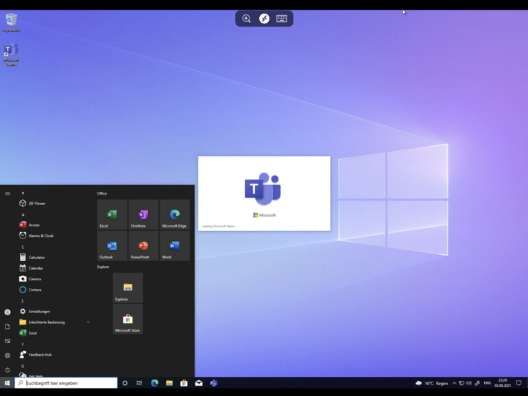 Windows 10 auf dem iPad