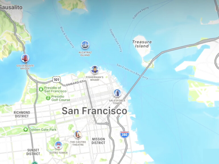 Apple Karten unter iOS