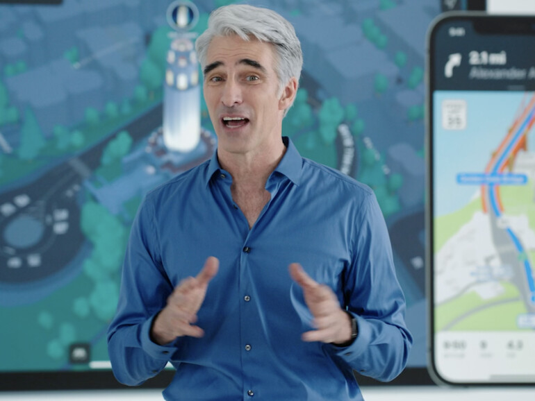 Craig Federighi stellt die neuen Funktion von Karten vor