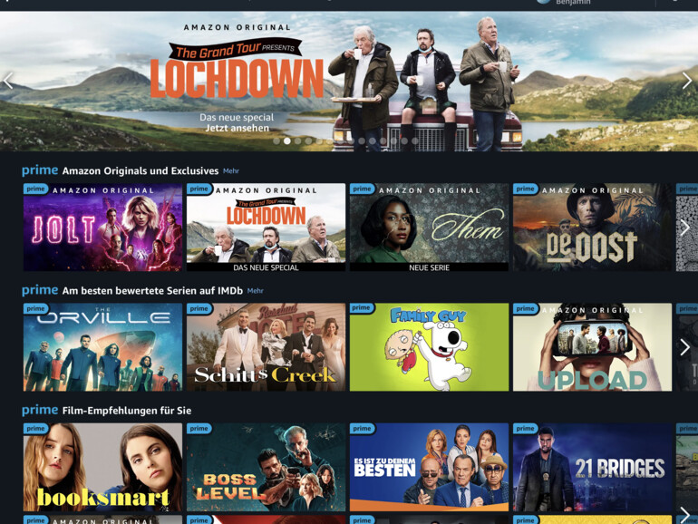 Amazon Prime Video: Neuheiten im August 2021