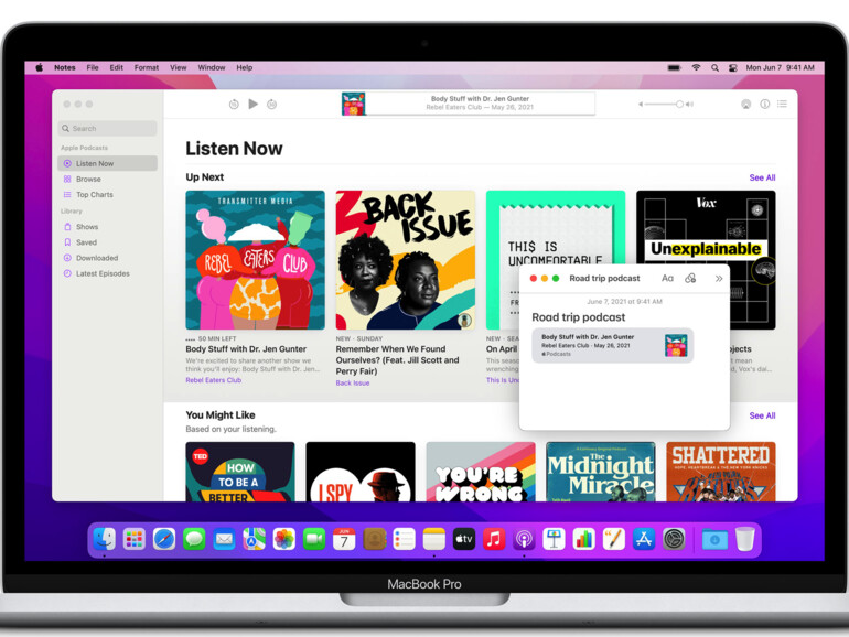 Schnellnotizen-Funktion