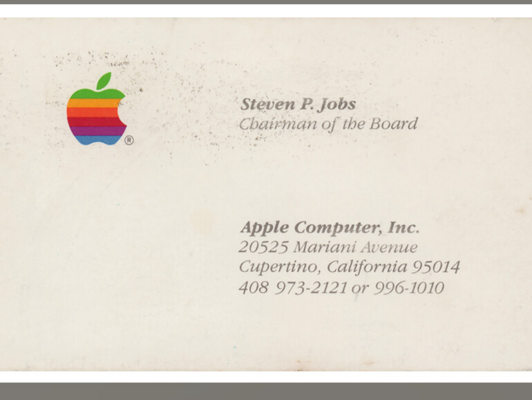 Jobs-Visitenkarte