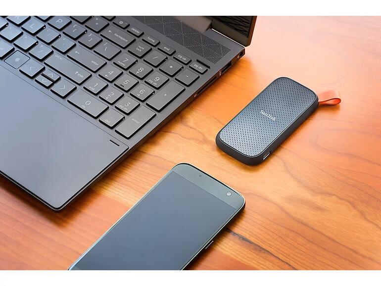 Die Sandisk Portable SSD gibt es für 106,90 statt 124,99 Euro.