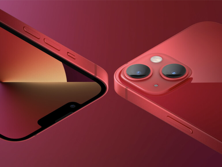 Das Kamerasystem des iPhone 13 wurde überarbeitet, die beiden Kameras sind jetzt diagonal statt untereinander angeordnet.