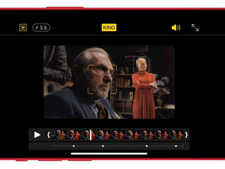 Nutzer:innen können die Schärfentiefe im Videos nach der Aufnahme anpassen. Das funktioniert unter iOS sowohl in der Fotos-App als auch in iMovie. Support für diese Funktionalität soll bald auch in iMovie und Final Cut Pro unter macOS bereitstehen.