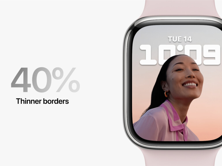 Kleinerer Rahmen und größeres Display.