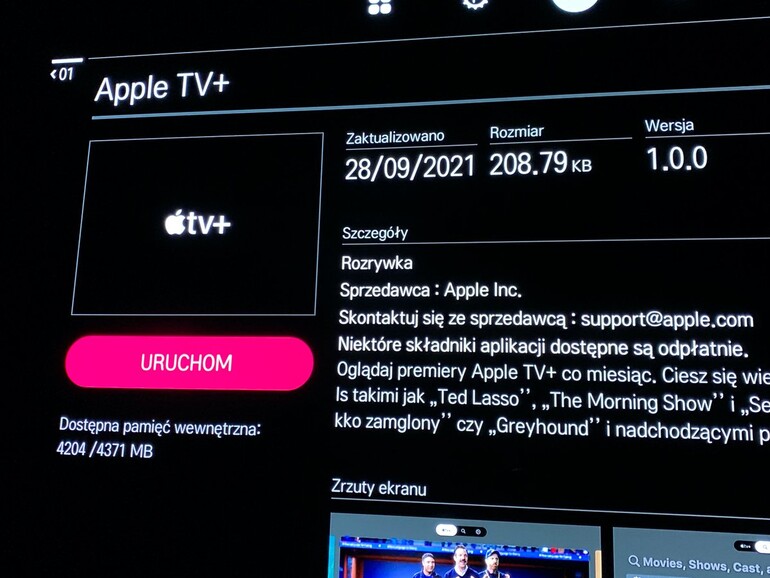 Apple TV+ schafft es auf ältere LG-TVs