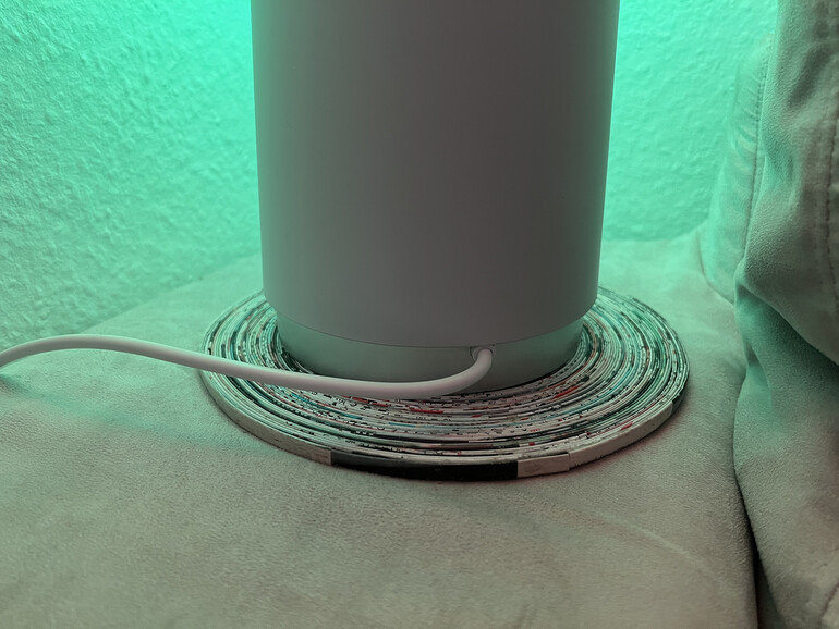 Kabelführung und Stromzufuhr sind optimierungsfähig.