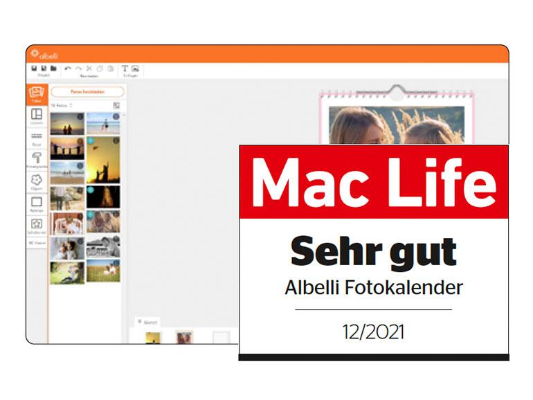 Albelli Digitaldruck-Fotokalender Testergebnis