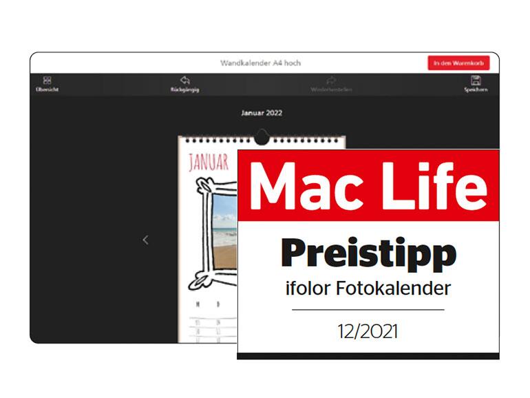 ifolor Digitaldruck-Fotokalender Testergebnis