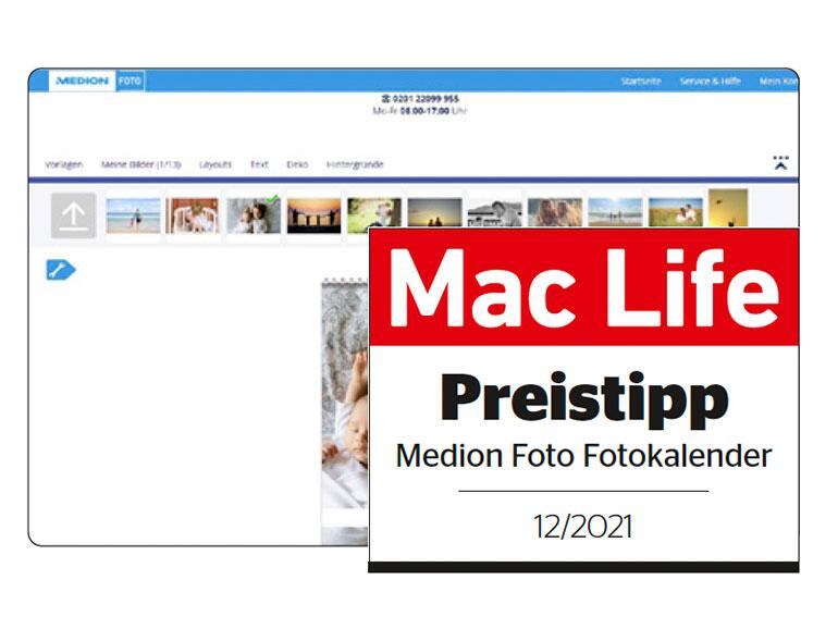 Medion Foto Digitaldruck-Fotokalender Testergebnis
