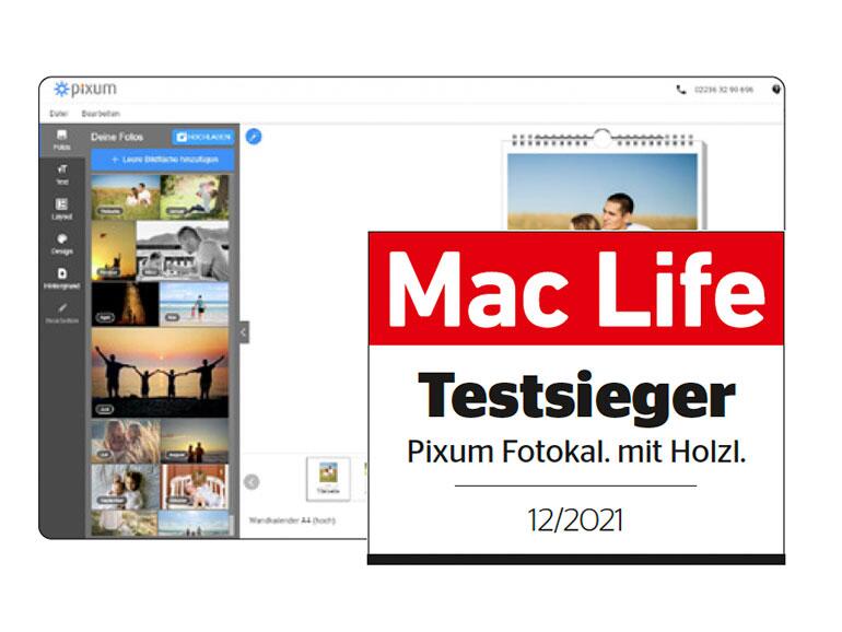 Pixum Digitaldruck-Fotokalender Testergebnis