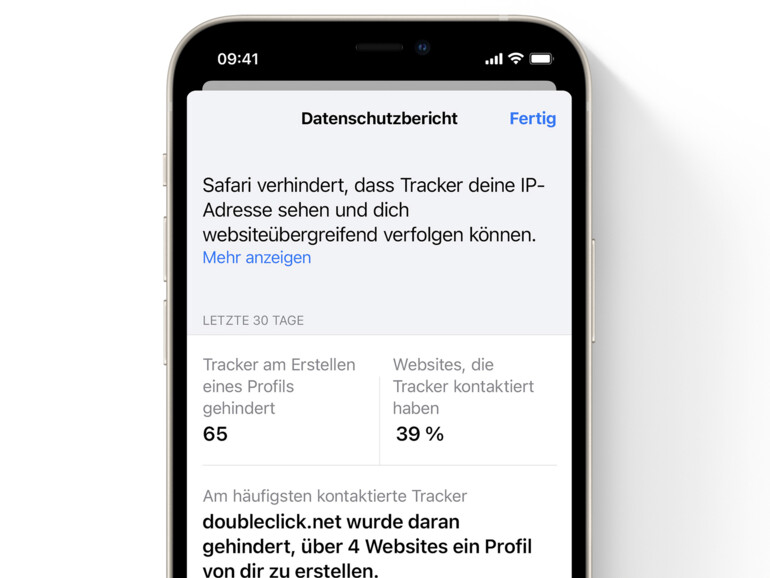 Mit iOS 15.2 führt Apple den App-Datenschutzbericht ein