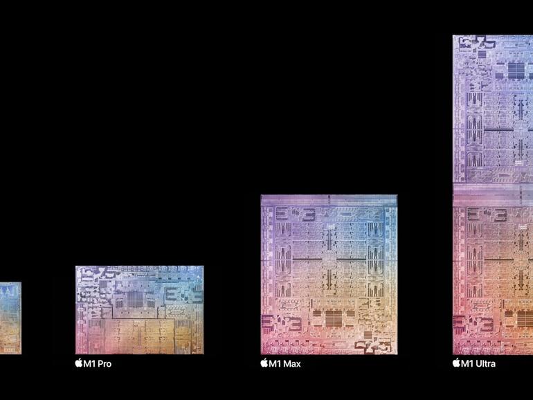 Für den M1 Ultra klebt Apple einfach zwei M1 Max zusammen - salopp formuliert.