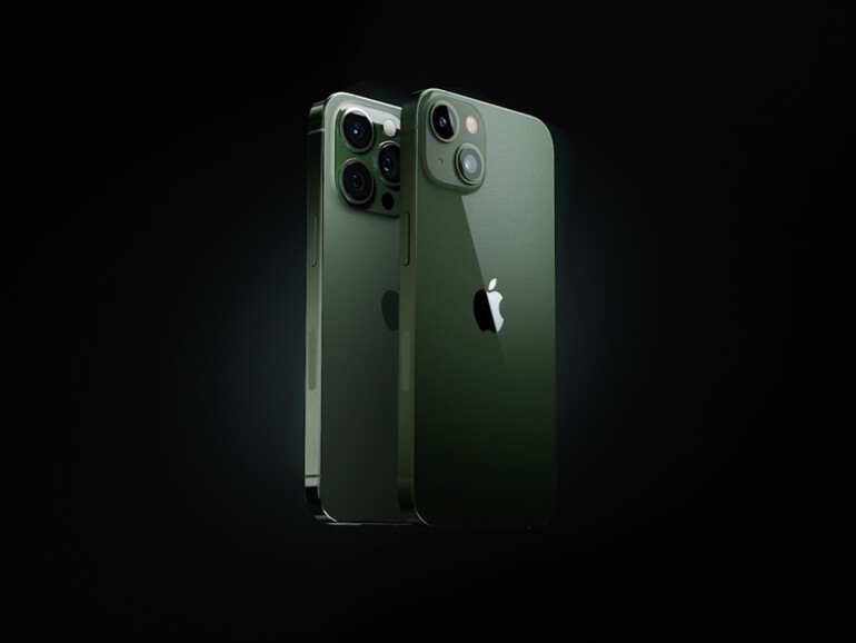 iPhone 13 und iPhone 13 Pro in Grün