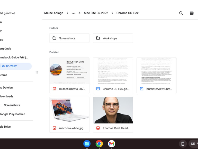 Kleiner Chrome-OS-Crashkurs: Mit der Dateien-App verwaltest du deine Daten auf internen wie externen Speichermedien, greifst auf dein Google Drive zu und hantierst mit Archiven.
