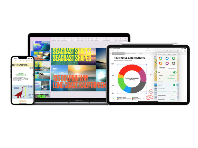 Apples iWork-Apps sind auf den meisten Apple-Geräten vorinstalliert