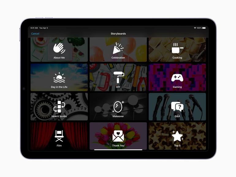  20 verschiedenen Storyboard-Typen