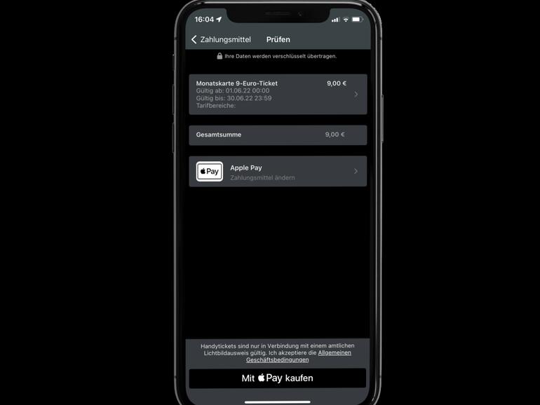 Zwei Klicks weiter ist der Kauf abgeschlossen.