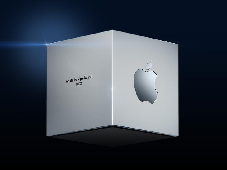 Bei Apple sind selbst die Pokale ein Designstück: So sieht der Apple Design Award aus.