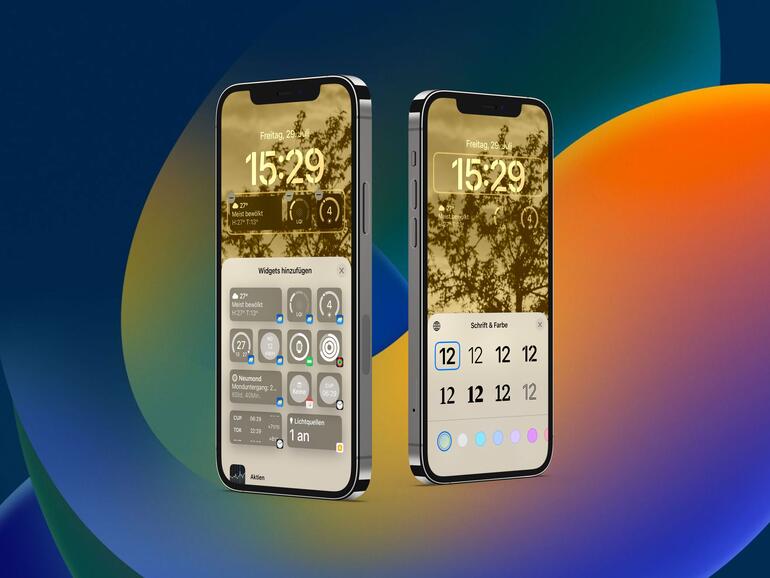 Für die Sperrbildschirme gibt dir Apple einige Anpassungsmöglichkeiten an  die Hand