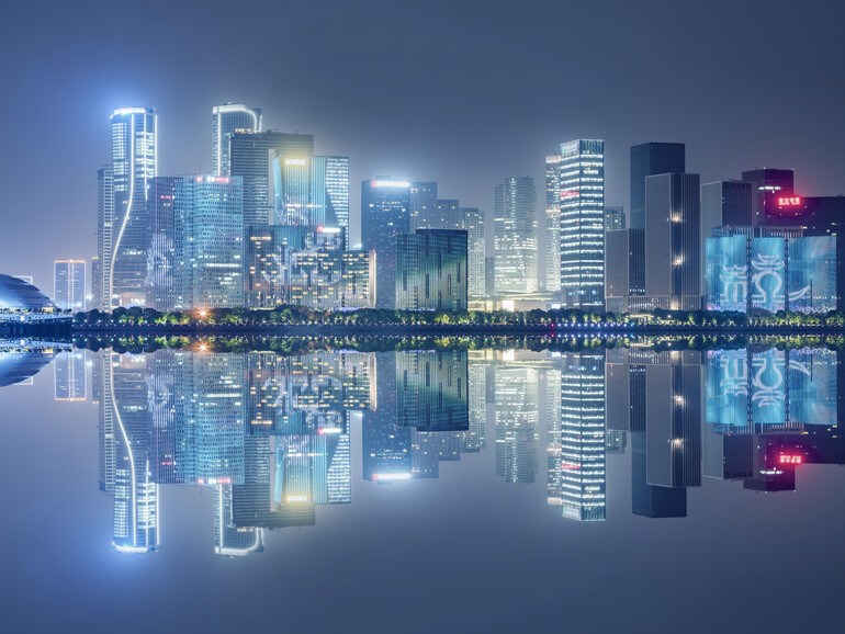 In China gibt es die Mega-Städte der Zukunft bereits. Hier in Hangzhou werden die Asia-Games ausgetragen.