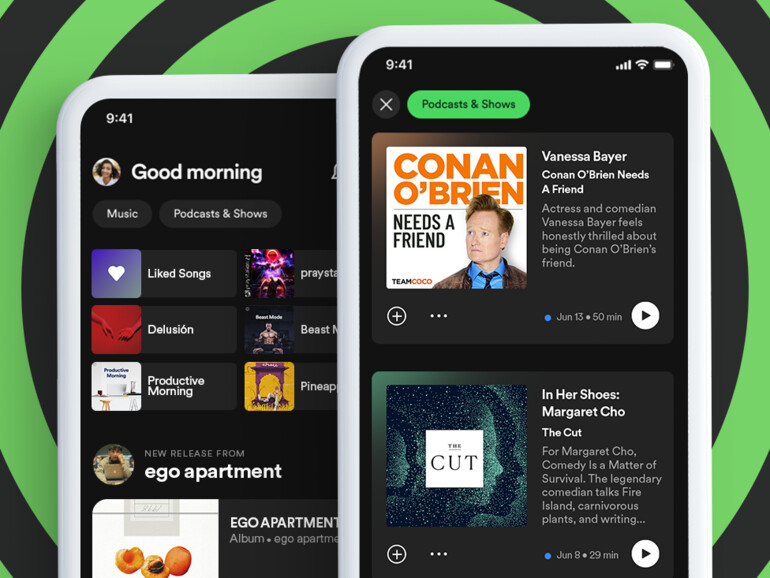 Neuer Home-Bildschirm für die Mobile-App