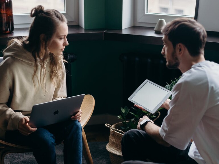 "Was kann dein iPad Neues?"
"Und dein Mac?"