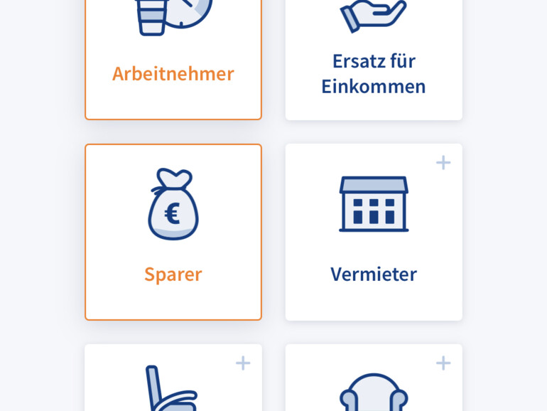 Durch gezielte Fragen erfasst WISO Steuer nur die für dich relevanten Daten.